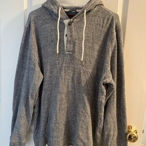 Men's Gray Hooded Sweatshirt